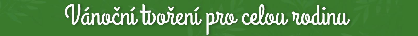 vánoční tvoření